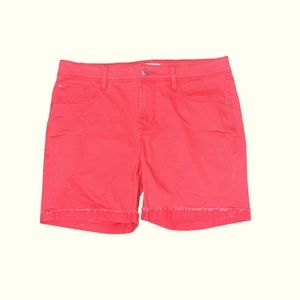 Kensie Jeans Coral Cuffed Stretch Shorts Sz 10/30